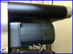 59 x 11.8 Electric Belt Conveyor Double Guardrail Black PVC Transport Machine