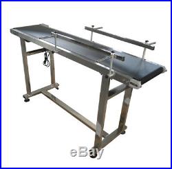 59 x 12 Belt Conveyer Double Guard Bar PVC Belt Commercial Transport Equipment