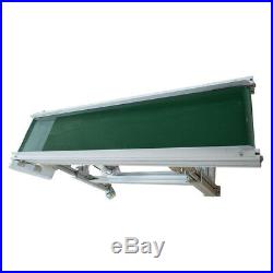 59 x 12 Inclined Conveyor Aluminum Machine with PVC Belt Adjustable Height