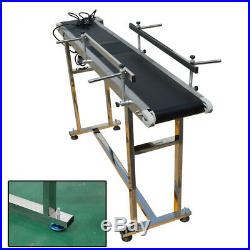 59''x7.8''Adjustable Conveyor Belt Stainless stell Black PVC Belt 1.50.3M in US