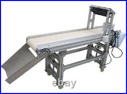 5911.8 Heat Resistant Canvas Conveyor Belt with Double Baffle 110V 120With0.2HP