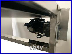 59x 27.5 PVC Belt Conveyor Machine Double Fence Black PVC Belt Stainless Steel