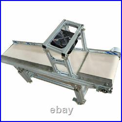 59x11.8'' Electric Belt Conveyor Heat Resistant Canvas Goods Transfer Machine