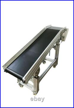 59x11.8 Electric Belt Conveyor Machine Oblique Type Flat PVC Conveyor 110V