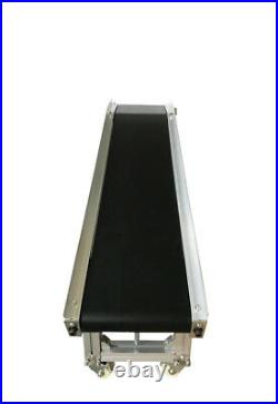 59x11.8 Electric Belt Conveyor Machine Oblique Type Flat PVC Conveyor 110V