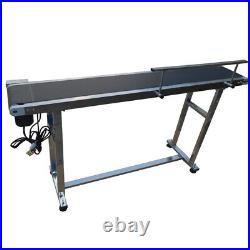 59x7.8 Electric Conveyor Belt with Guardrail Stainless Steel Holder PVC Belt