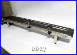 59x8 Electric Belt Conveyor Transport Machine oneside Guardrail Black PVC 110V