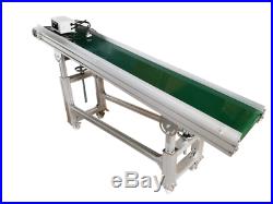 70 x12 Inclined Conveyor120W Floor Type Transfer Equipment PVC Belt Aluminum