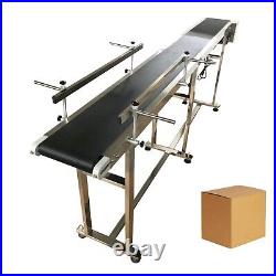 82.6x7.8 PVC Flat Conveyor Belt Systems for Transport withDouble Guardrails 110V