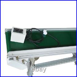 Aluminum and PVC Belt Inclined wall conveyor 59L11.8W 110V Height Adjust New