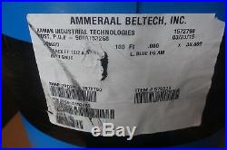 Ammeraal Beltech Conveyor Belt 100 feet x 30 NONEX EF 10/2 0+ 10 Blue