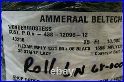 Ammeraal Beltech Inc 25'10X22 Black Conveyor Belt 40200