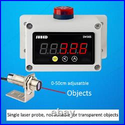 Automatic infrared induction counter conveyor belt laser counting device