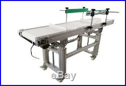 Baffle Type Conveyor/White Color PVC Belt Shipping Conveying Machine/5911.8