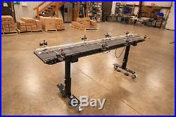 Belt Conveyor 12 wide x 8' long Labeling, Ink Jet & Product Transfer