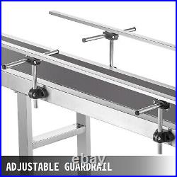 Belt Conveyor PVC Conveyor Belt 71 x 7.8-Inch, Motorized Conveyor, with Guardrails