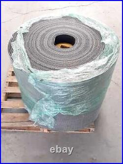 Black PVC 1/4x30x290 Conveyor Belt Rubber Rough Top Incline