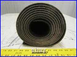 Black PVC Rubber Rough Top Incline Conveyor Belt Bare Back 42 Wide 13' Long