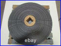 Black PVC Rubber Rough Top Incline Conveyor Belt Bare Back 5 Wide 200' Long