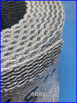 Conveyor Belt 10ft Long X 8 Wide X. 25 Thick Rubber & Rope Gripper Belt