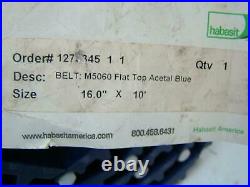 Conveyor Belt Habasit M5060 Flat Top Acetal Blue 16 X 10