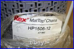 Conveyor belt, 12 x 10 ft, MatTop Rexnord HP1506 12 Unused