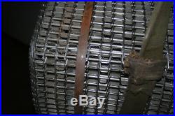 Conveyor belt SS 40 in X 25+ft Ashworth Omniflex E1 flat wire turn curve belt