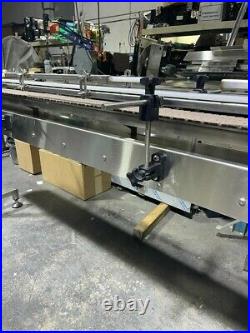 DEPENDABLE EQUIPMENT CONVEYOR 15 FEET LONG BY 4 INCHES WIDE WithPLASTIC BELT