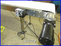 DEPENDABLE EQUIPMENTS 10' x 16 CONVEYOR With SANITARY TABLE TOP BELT-MADE IN USA