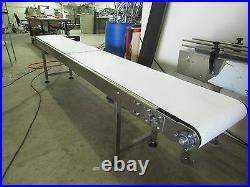 DEPENDABLE EQUIPMENTS 10' x 16 CONVEYOR With SANITARY TABLE TOP BELT-MADE IN USA