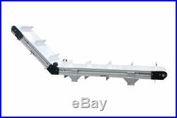 Dorner 3200 Ser 16in x 8ft 5in LPZ Paddle Incline cleated belt conveyor withmotor