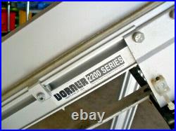 Dorner Conveyor Ser 2200 2C2M06 5 Feet x 6 Paddle Incline with stands & motor