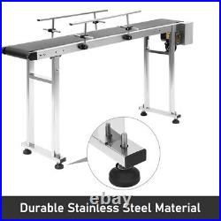 Electric PVC Belt Conveyor Machine With Stainless Steel Double Guardrail Sale