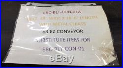 Eriez Mfg EBC-BLT-CON-01A Conveyor Belt 48x16'6x9mm Cleats 2P220 GR2 3X1 R2SS