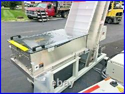 FDA Stainless Parts Hopper Wide Belt Elevator Feeder Conveyor HOPPMANN SEI