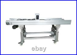 Food Grade PU Belt 59 Long Conveyor Bet 12 wide Adjustable Stand and speed
