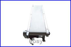 Food Grade PU Belt 59 Long Conveyor Bet 12 wide Adjustable Stand and speed