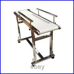Food Grade PU Belt Conveyor With Double Guardrail 5311.8 Stainless Steel New