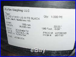 Forbo Siegling Conveyor Belting Type E 12/2 V1/V10 LG-M FR Black 22 X 186