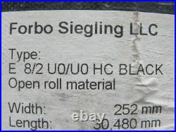 Forbo Siegling E 8/2 U0/U0 HC Black Conveyor Belt 10 X 100'-252mm X 30,480mm