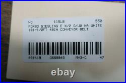 Forbo Siegling E X/2 O/U0 NA White Conveyor Belt 101.5ft X 48in