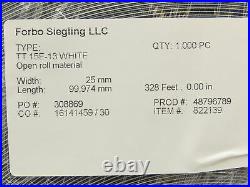 Forbo Siegling TT 15E-18 Conveyor Belt 25mm x 328' White Fabric Machine Tape