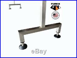 Furex Stainless Steel 12' x 4 Inline Conveyor with Plastic Table Top Belt