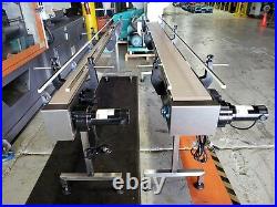 Furex Stainless Steel 14' x 7.5 Inline Conveyor with Plastic Table Top Belt