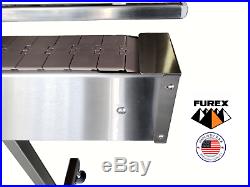 Furex Stainless Steel 4' x 7.5 Inline Conveyor with Plastic Table Top Belt