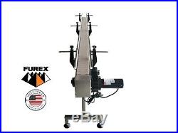 Furex Stainless Steel 8' x 4 Inline Conveyor with Plastic Table Top Belt