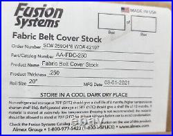 Fusion Systems Fabric Belt Cover Stock Conveyor Belt Repair 1/4 x 20 x 16