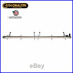 Globaltek 20'x4.5 S/S Sanitary Raised Bed Conveyor with Table Top Plastic Belt