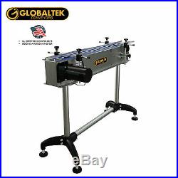 Globaltek 4' x 4 Stainless Steel Conveyor with Modular Plastic Mesh Belt
