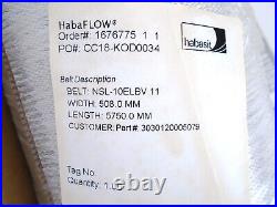 HABASIT NSL-10ELBV 11 HabaFLOW CONVEYOR BELT 508.0 mm & 5750.0 mm -(NEW)